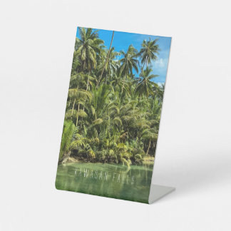 Tropenlandschaft, Philippinen, Kawasan fällt Cas Sockelschild