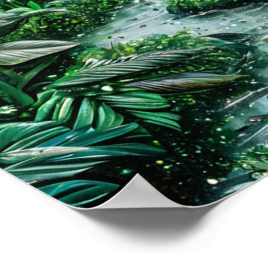 Tropenlandschaft Poster (Ecke)