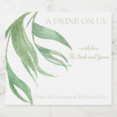 Tropenleastatdruck Alkoholflaschenetikett (Einzelnes Label)