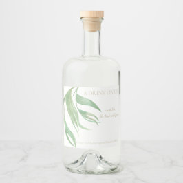 Tropenleastatdruck Alkoholflaschenetikett