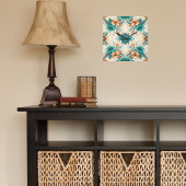 Tropenlicht Quadratische Wanduhr