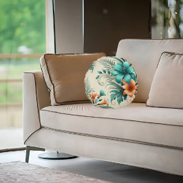 Tropenlicht Rundes Kissen