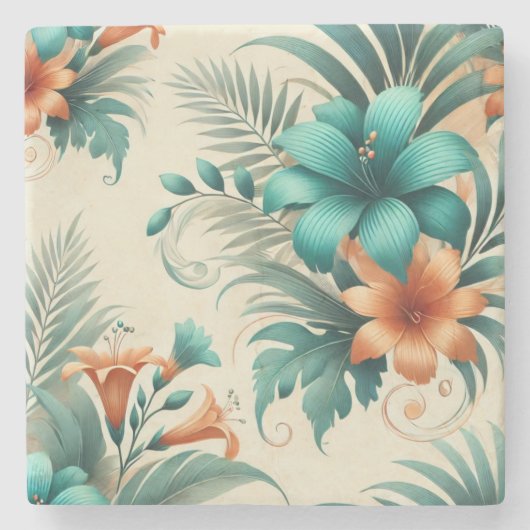 Tropenlicht Steinuntersetzer (Vorderseite)