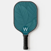 Tropenmonogramm Pickleball Schläger (Vorderseite)