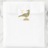 Tropenmöwe Quadratischer Aufkleber (Tasche)