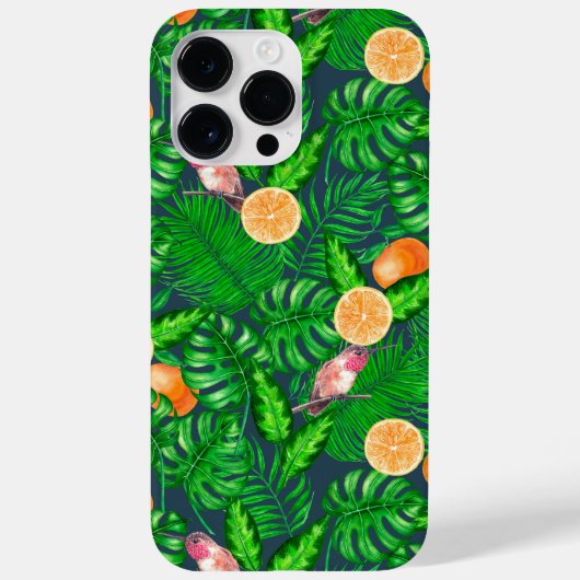 Tropenmuster, Kolibris Case-Mate iPhone Hülle (Rückseite)