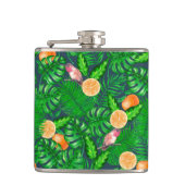 Tropenmuster, Kolibris Flachmann (Vorderseite)