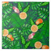 Tropenmuster, Kolibris Fliese (Vorderseite)