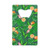 Tropenmuster, Kolibris Geldbeutel Flaschenöffner (Rückseite)