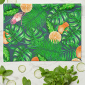 Tropenmuster, Kolibris Geschirrtuch (Gefaltet)