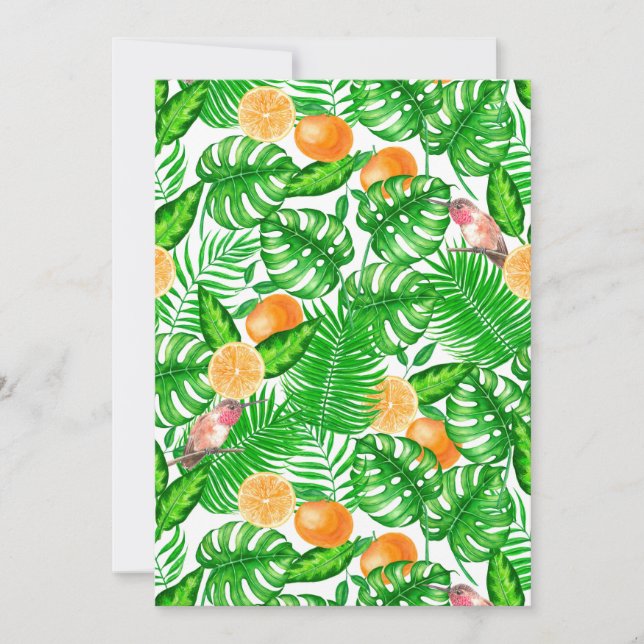 Tropenmuster, Kolibris II (Vorderseite)