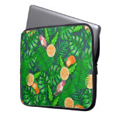 Tropenmuster, Kolibris Laptopschutzhülle (Vorderseite Links)