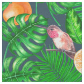 Tropenmuster, Kolibris Stoff (Nahaufnahme)