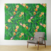 Tropenmuster, Kolibris Wandteppich (Beispiel (Horizontal))