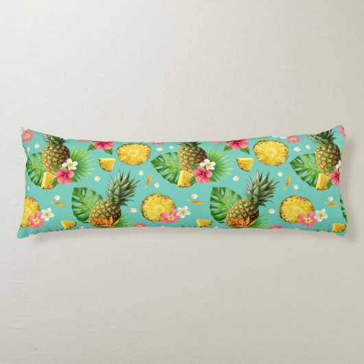 Tropenmuster Seitenschläferkissen (Vorderseite)