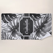 Tropenmuster Strandtuch (Vorderseite)