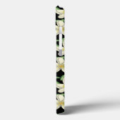 Tropennahtlose, weiße Blume, grünes Blatt Case-Mate iPhone Hülle (Rückseite / Links)