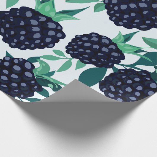 Tropennahtloses Muster mit BlackBerry Geschenkpapier (Ecke)