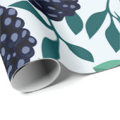 Tropennahtloses Muster mit BlackBerry Geschenkpapier (Rolleneckpunkt)