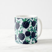 Tropennahtloses Muster mit BlackBerry Kaffeetasse (VorderseiteRechts)