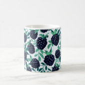 Tropennahtloses Muster mit BlackBerry Kaffeetasse (Mittel)