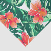 Tropenorangefarbener Hibiskus Seidenpapier (Ausschnitt)