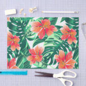 Tropenorangefarbener Hibiskus Seidenpapier (Handwerk)