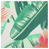 Tropenorangefarbener Hibiskus Stoff (Muster)