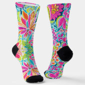 Tropenpaisley Socken (Gewinkelt)