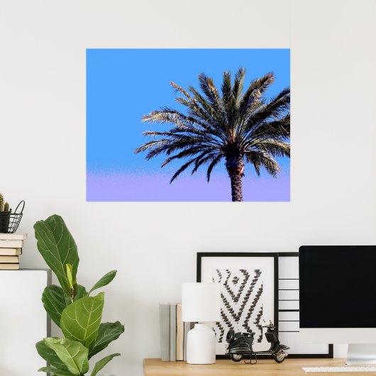Tropenpalme Poster (Heimbüro)
