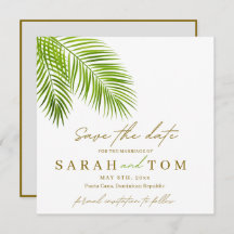 Tropenpalme Save the Date