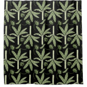 Tropenpalmen nahtlos duschvorhang (Vorderseite)