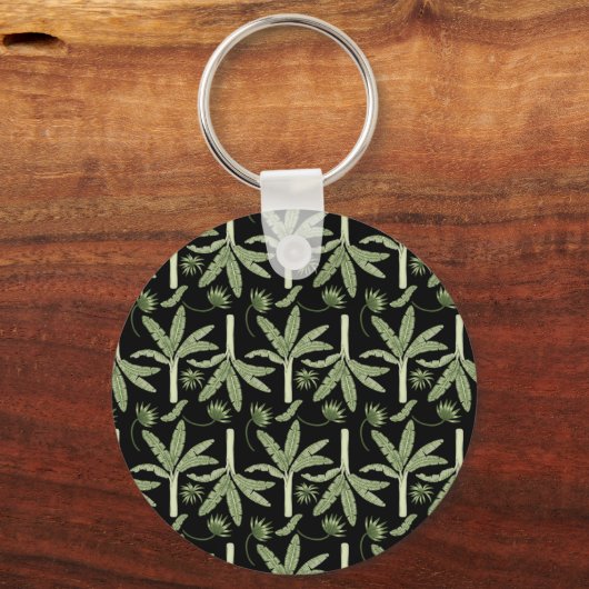 Tropenpalmen nahtlos schlüsselanhänger (Vorderseite)