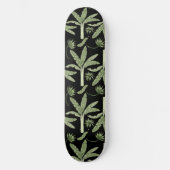 Tropenpalmen nahtlos skateboard (Vorderseite)
