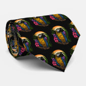 Tropenpapagei Krawatte (Gerollt)