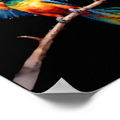 Tropenpapagei Poster (Ecke)