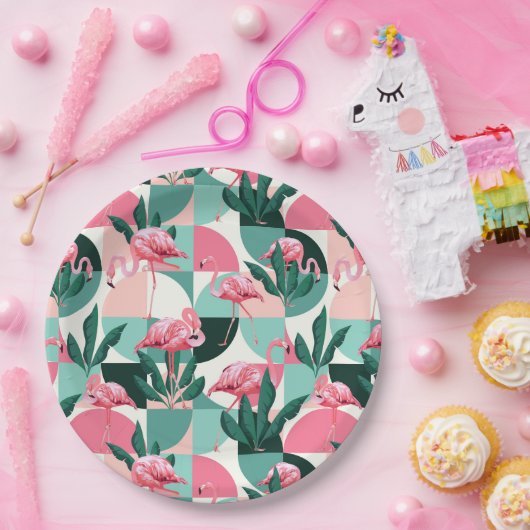 Tropenpapierplatte Pappteller (Party)