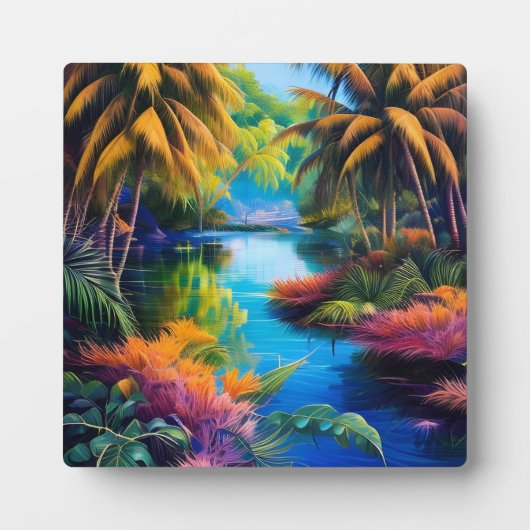 Tropenparadies II Fotoplatte (Vorderseite)