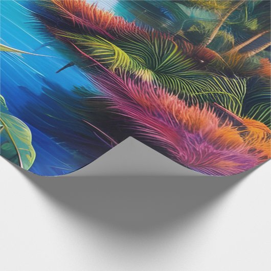 Tropenparadies II Geschenkpapier (Ecke)