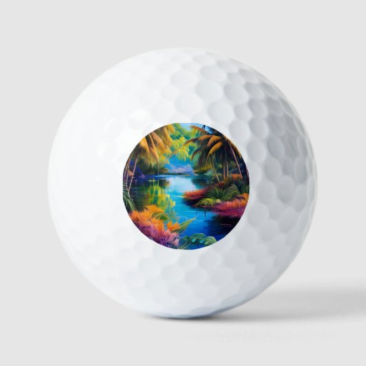 Tropenparadies II Golfball (Vorderseite)