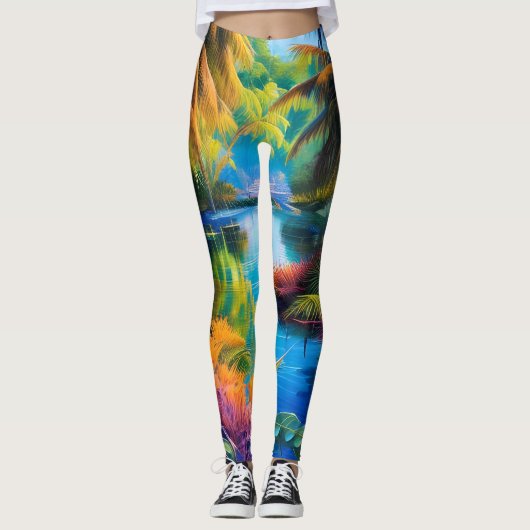 Tropenparadies II Leggings (Vorderseite)