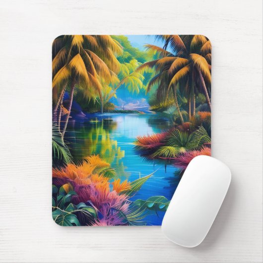 Tropenparadies II Mousepad (Mit Mouse)