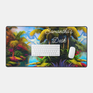 Tropenparadies III Schreibtischunterlage