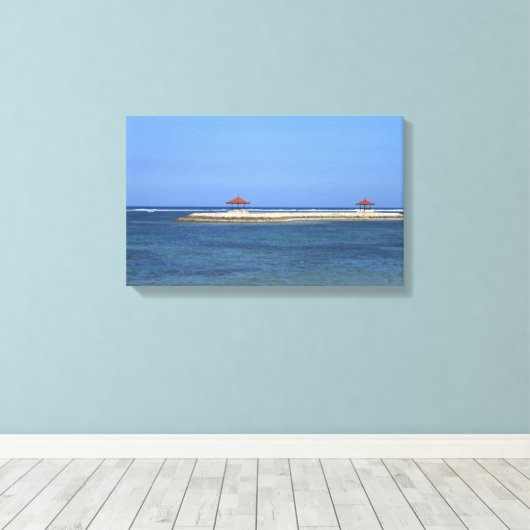 Tropenparadies Leinwanddruck (Insitu (Holzboden))