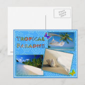 Tropenparadies Postkarte (Vorne/Hinten)