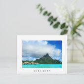 Tropenresort auf Bora Bora Postkarte (Stehend Vorderseite)