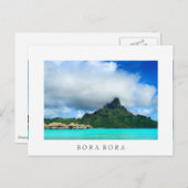 Tropenresort auf Bora Bora Postkarte (Vorne/Hinten)