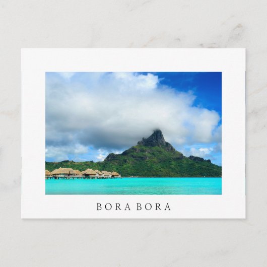 Tropenresort auf Bora Bora Postkarte (Vorderseite)