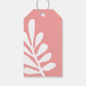 Tropenrosa Baby an Bord - Geschenk-Tag Geschenkanhänger (Rückseite)