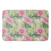 Tropenrosa Blume Badematte (Vorderseite)